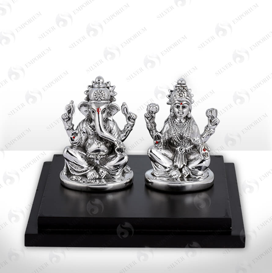 Silver Ganesh & Laxmi Murti – Silver Emporium