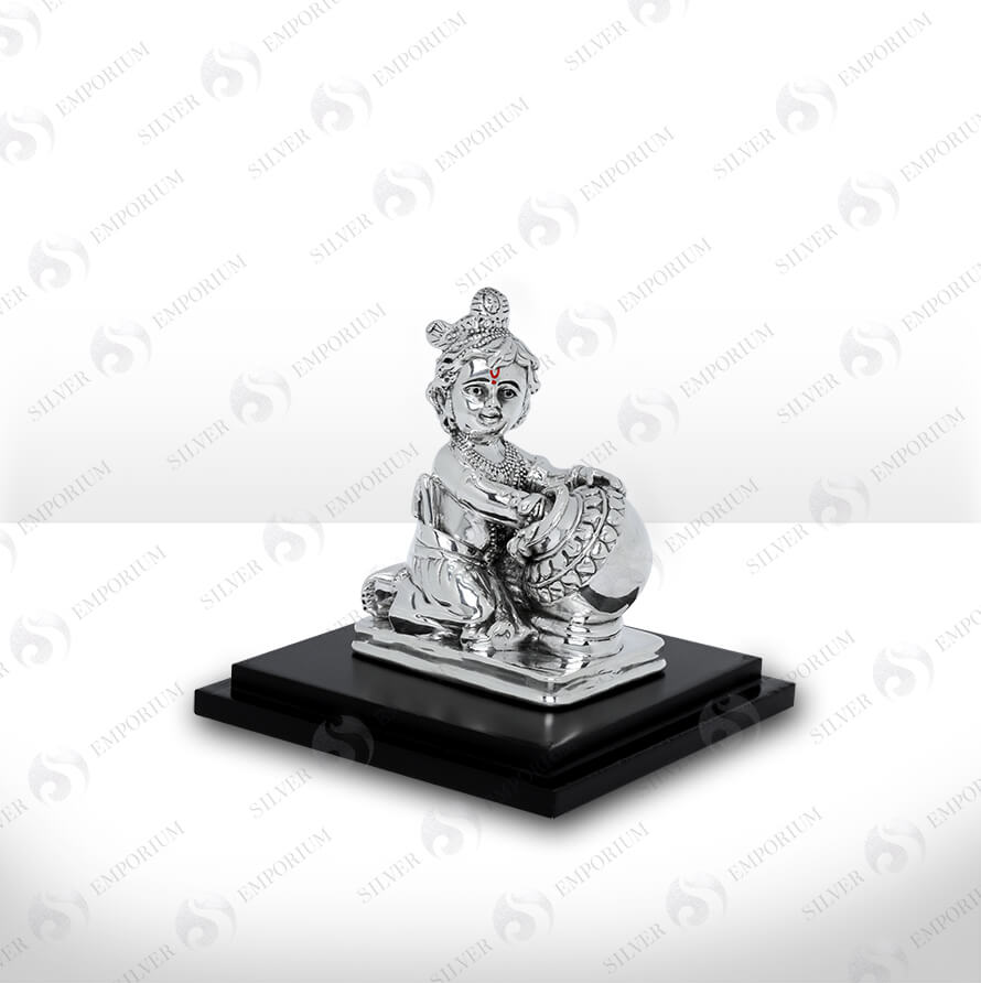 Silver Laddu Gopal ki Murti – Silver Emporium